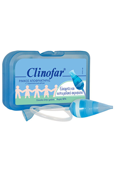 CLINOFAR Εξαιρετικά Απαλός Ρινικός Αποφρακτήρας με 5 Προστατευτικά Φίλτρα