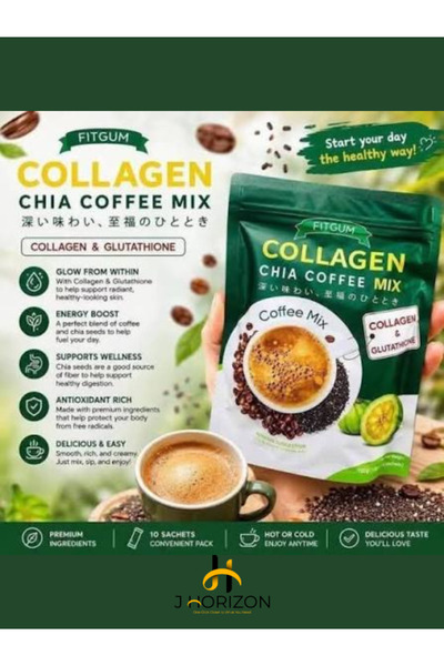 Fitgum Collagen Chia Coffee Mix 10-in-1