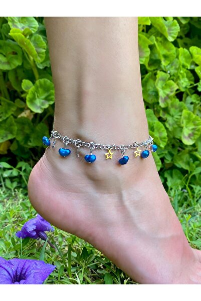 Beykan handmade Colorful Evil Eye Beaded Dangle Anklet