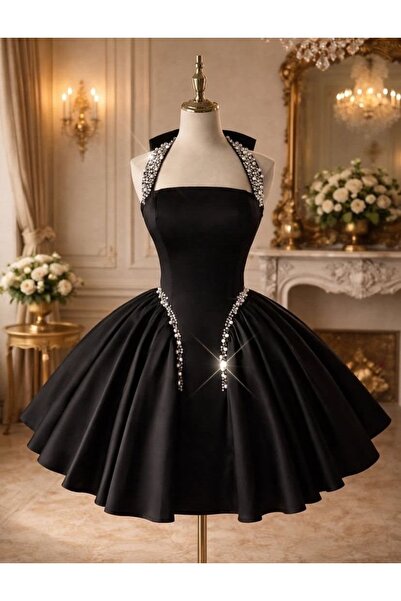 Moky Dizayn Rhinestone Dress