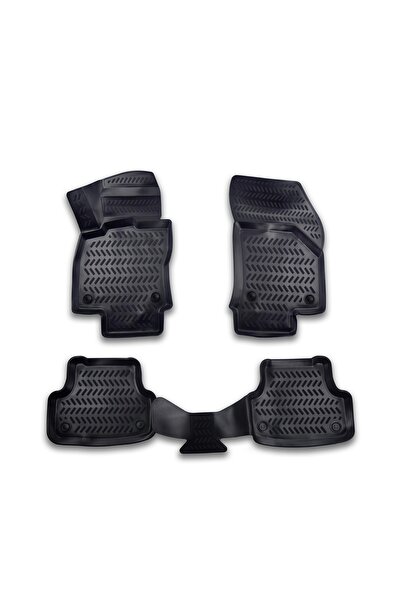 Flexzon Πατάκια Αυτοκινήτου 3D Τύπου Δίσκου για VOLKSWAGEN VW GOLF 5 / JETTA ...