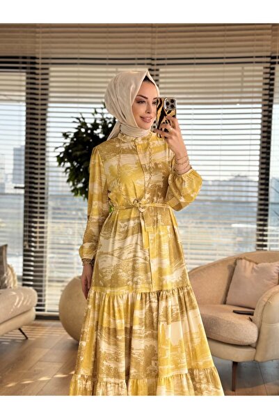 Merwishop Mrw1818 Summer Dress Oil Green