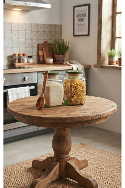 AR HOME 2 Pieces Food Storage Glass Jar