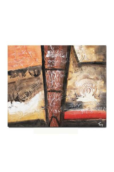 artnova Hand-painted abstract painting, Fantasy in abstract 4, 60x50cm oil on...