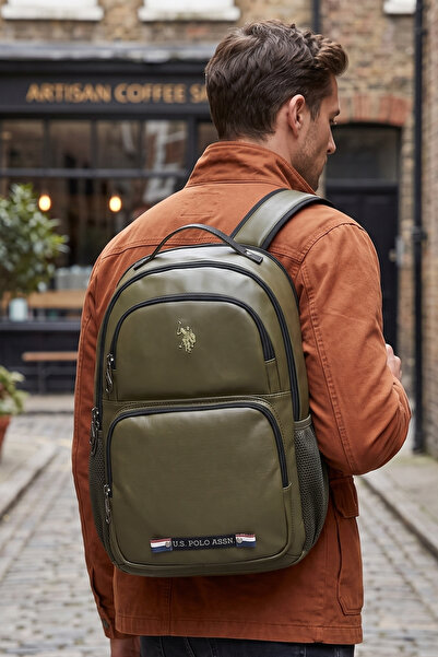 U.S. Polo Assn. 24424-24426-24425-24423 Unisex Vegan Backpack School Bag Trav...