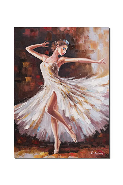 artnova Tablou pictat manual, Dansatoare, eleganta, 70x50cm ulei pe panza in ...