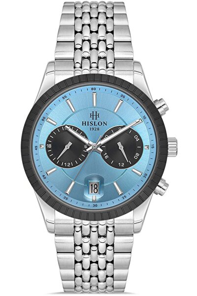 Hislon Dt145T-10Ss Men's Watch 41 mm Case Diameter, Stainless Steel Band, Sap...