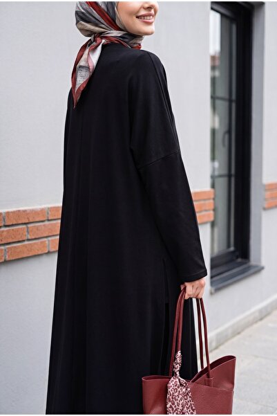 Modamorfo Παντελόνι με τσέπες Lycra Oversize τριπλό σετ Sendy - μαύρο
