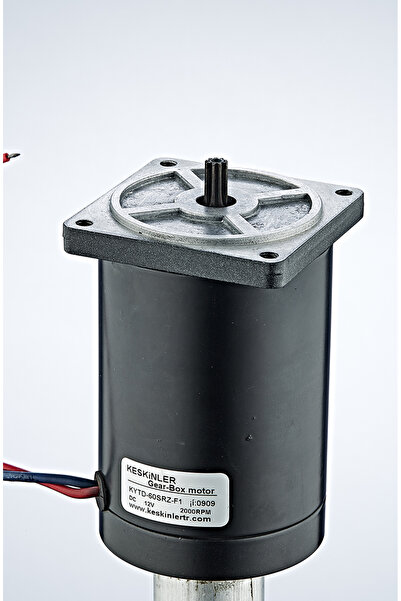 KESKİNLER 12V 2000 RPM DC Redüktörlü Motor (Kare Flanşlı)