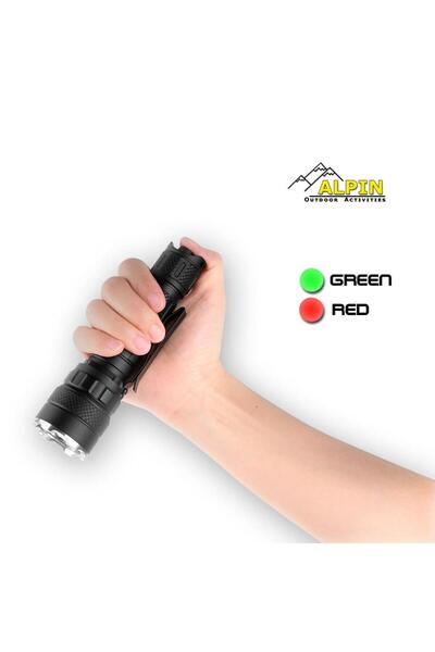 ALPINPRO Επαναφορτιζόμενος Φακός RGB 1600Lm D268 Alpin