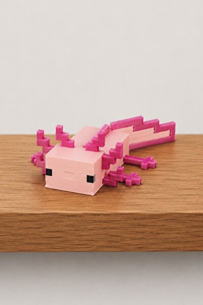 Hunga Minecraft Axolotl Figürü | Hareketli Oyuncak Figürü