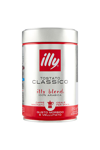 illy Cafea Măcinată Import Italia, Classico pentru Ibric, 250g, 100% Arabica,...