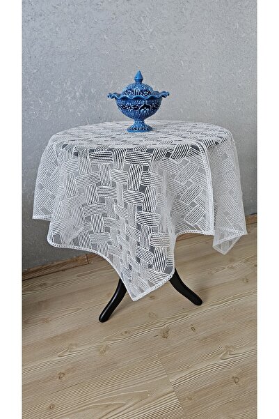 ZESA HOME Tulle Laced Fiskos Tablecloth