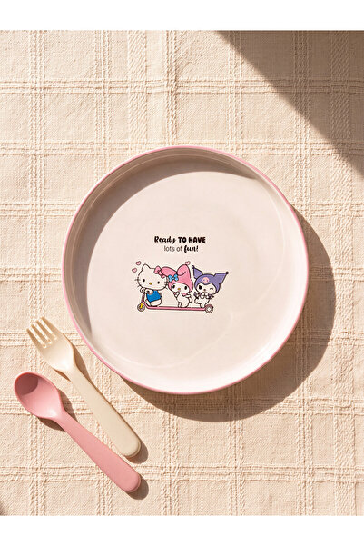 LC Waikiki Farfurie ceramică pentru tort cu imprimeu Hello Kitty