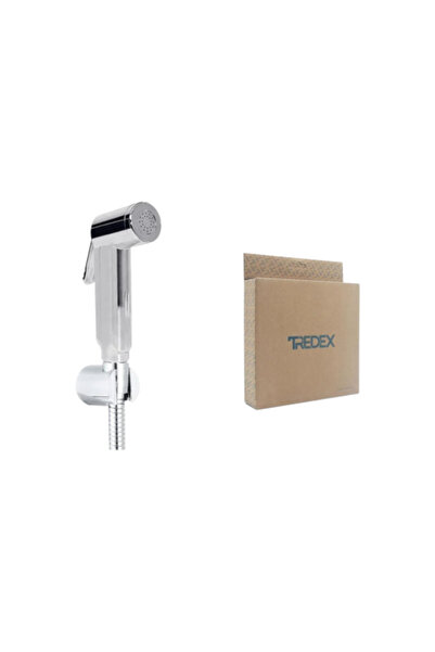 TREDEX بخاخ شطاف يدوي كروم مع خرطوم وحامل جداري TRF 00074 –