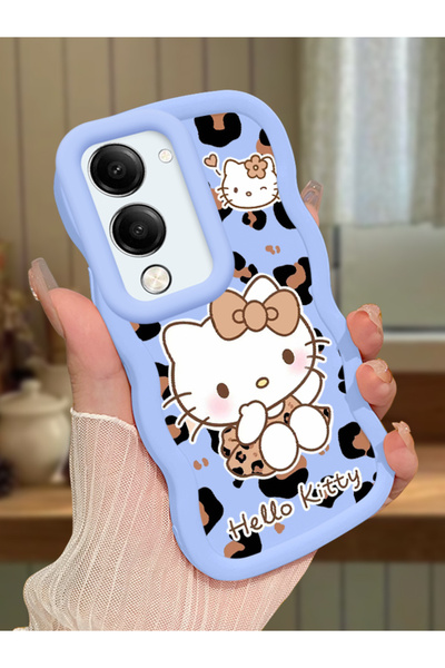 Hontinga Vivo Y04 Compatible Case Camera Protector Blue Silicone Couple Phone...