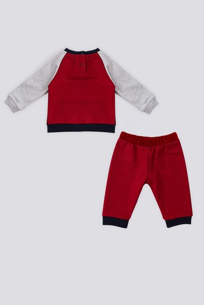 U.S. Polo Assn. U.S. Polo Assn Kırmızı Kanguru Cepl Bebek 2 Li Takım