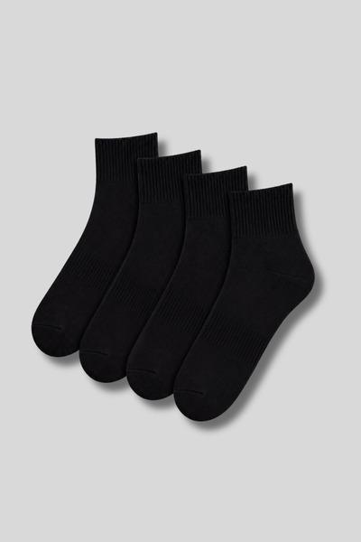 Ada Çorap & İç Giyim Men's 4-Pack Cotton Sole Towel Mid-Length Sports-Tennis ...
