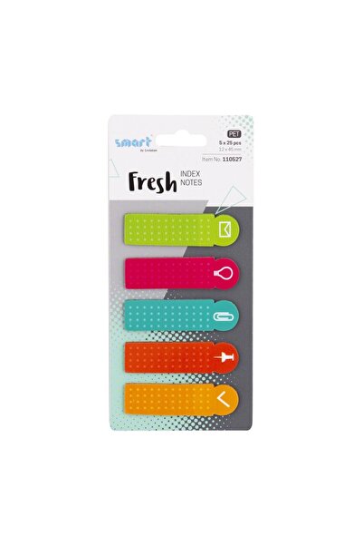 Leviatan Set 125 note adezive de indexare, SMART, 5 Modele, Plastic, 12x45mm,...