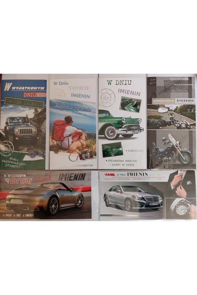 PANORAMA Carnet de felicitare barbatesc DL cu plic Panorama, mix de modele