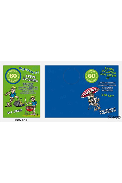 STAMP Felicitare/card de ziua de nastere B6 (176x126 mm) cu plic, amuzant, cu...