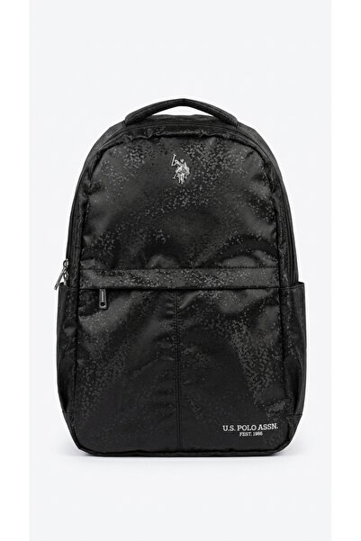 U.S. Polo Assn. Unisex Backpack Patent Leather Zippered Front Pocket Side Poc...