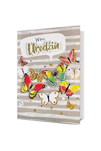 Pan Dragon Felicitare B6 Urodziny, cu plic inclus, Multicolor