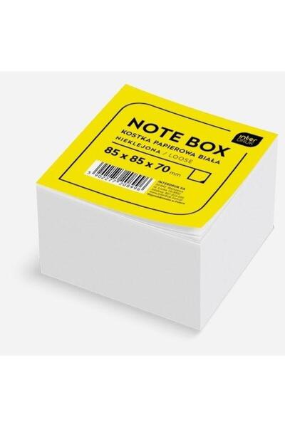 Interdruk Bloc de notite 85 x 85 x 70 mm, foi nelipite, alb