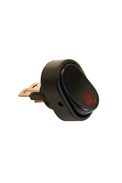 Carpoint Intrerupator auto 12V 30A cu LED rosu, tip On/Off, negru, montaj in ...