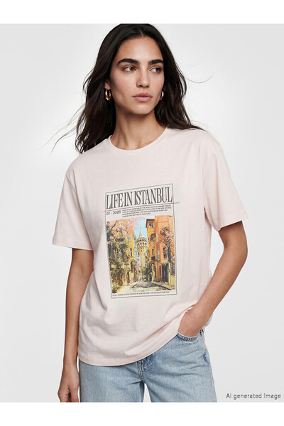 LC Waikiki Istanbul Printed 100% Cotton Women's T-Shirt