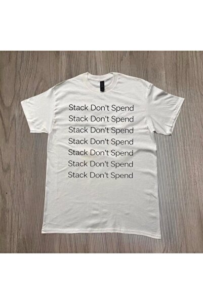 Grafftee Clothing Stack Dont Spend Printed Unisex Oversize T-Shirt