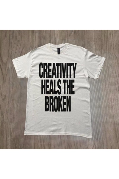 Grafftee Clothing Η Δημιουργικότητα Θεραπεύει τα Σπασμένα Καρδιά Τυπωμένο Uni...