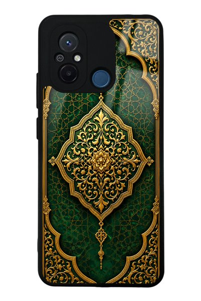 Spoyi حافظة هاتف لامعة بتصميم إمبراطوري زمردي لهاتف Xiaomi Redmi 12C