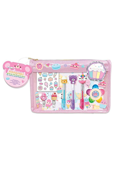 Hot Focus Set accesorii scolare HOT FOCUS, sketchbook, 3 pixuri gel, 5 culori...