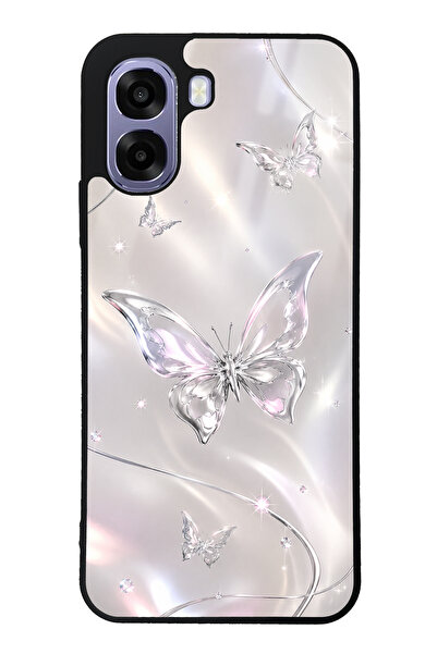 Spoyi Oppo A6T Crystal Whisper Butterfly Tasarımlı Glossy Telefon Kılıfı