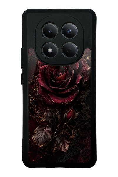 Spoyi Xiaomi Redmi Note 15 4g Midnight Velvet Rose Design Glossy Phone Case