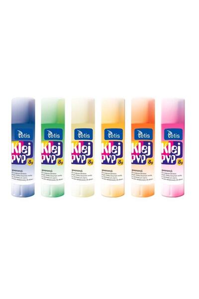 tetis Set 30 bucăți lipici solod, Tetis, 8g, Multicolor