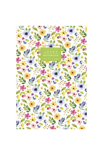 Fresh Caiet decorativ 64 pagini, liniat, 143x210 mm, Verde floral