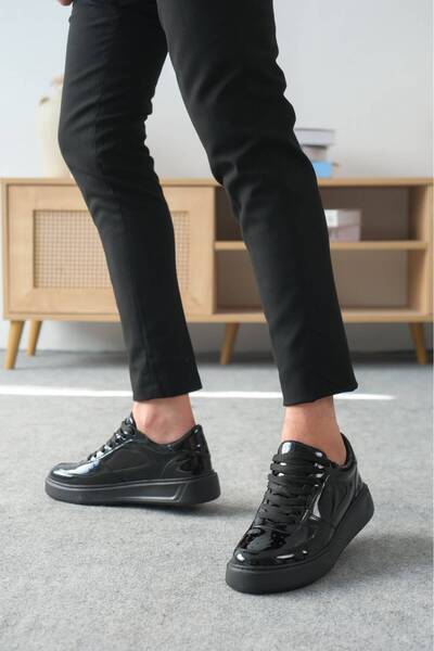KUBACK Legend is back Kb-X9 Kuback Black Patent Leather Black Sole Casual Men...