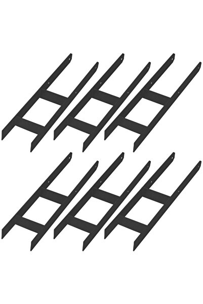 KOTARBAU Bază tip H pentru ancorare suport, din oțel galvanizat negru, 140 MM...