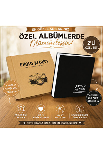 2 li Yapışkanlı Albüm seti