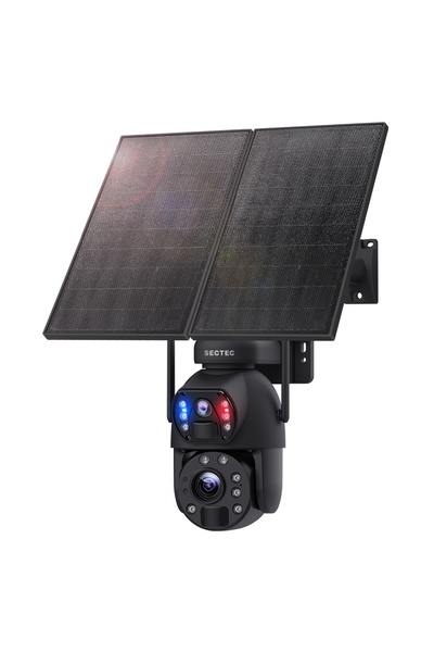 NO BRAND Smart ηλιακή κάμερα SECTEC ST-598-6M-4G-20W-EU με dual lens, ανάλυση...