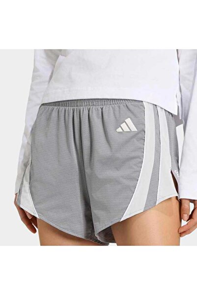 adidas Adizero Archive Kadın Gri Koşu Şortu (KT4854)
