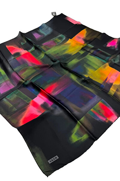 Aker Sura Silk Patterned Scarf 9154701-314