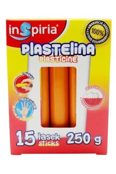 Inspiria Set plastilină Inspiria, 15 bucăți, portocaliu, 250g