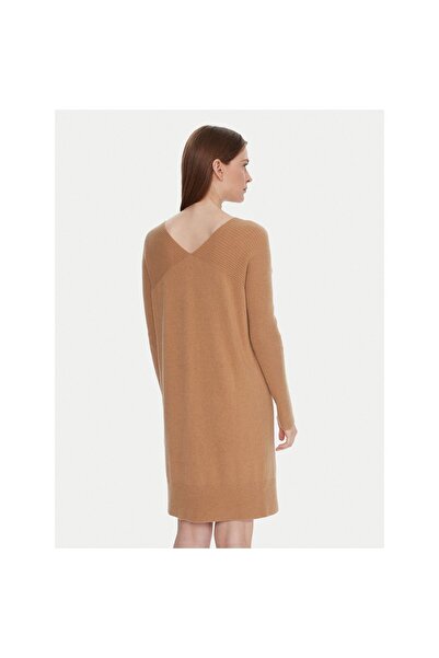 United Colors of Benetton Rochie tricotată de damă 1044DV02C Bej