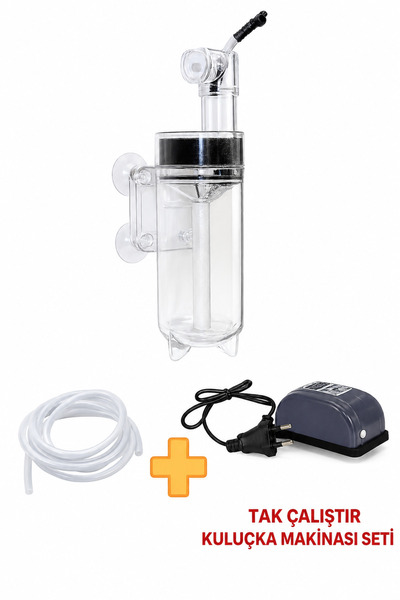 canlipetshop Kuluçka Makinası Seti Tak Çalıştır (Kuluçka Makinası+Hortum+Motor)