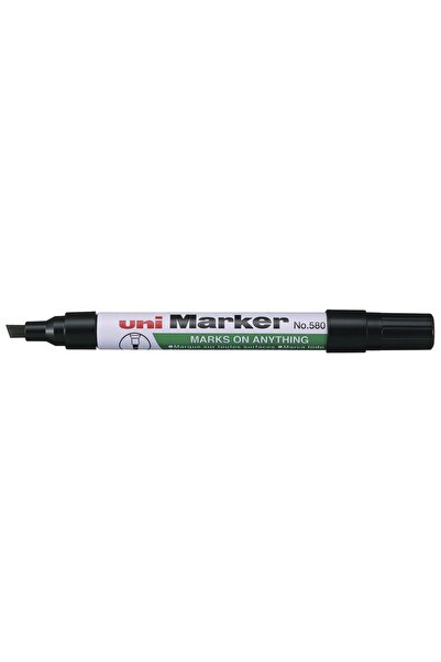 UNİ-BALL Uni Marker Chisel Tip Pen Black Marker - 3 Pieces