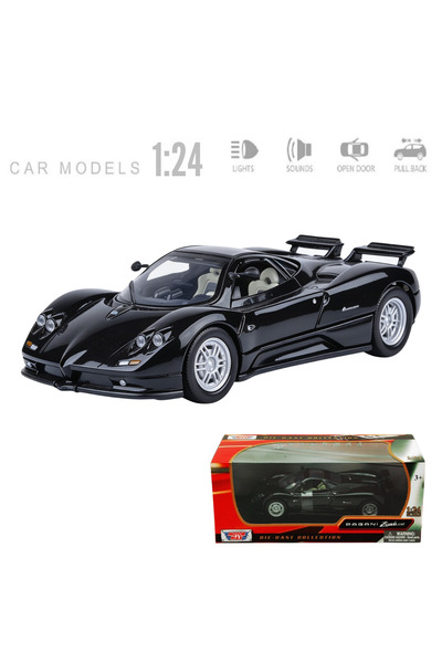 welcomein Model 1:24 Metal Model Araba Siyah Beyaz Die Cast Koleksiyon Arabas...