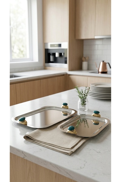 Generic 38*26.5/36*24.5cm High-End Multi-Purpose Serving Tray Set for Daily U...